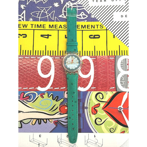 Swatch watch SPADES GK152 1993 Standard Gents New Old Stock - Picture 3 of 6
